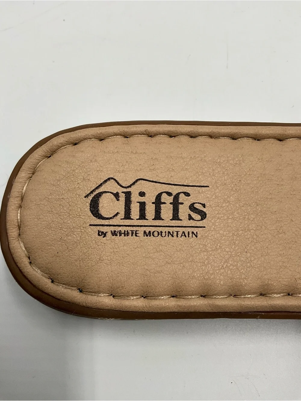 Cliffs White Mountain Sandals Size 9.5 Blue Braided Slide Sandals